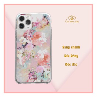 Ốp lưng Hoa hồng màu nước lãng mạn mộng mơ Iphone từ 5 đến Xs Max/11/11 Promax/12/12 Promax CHUFLO21074