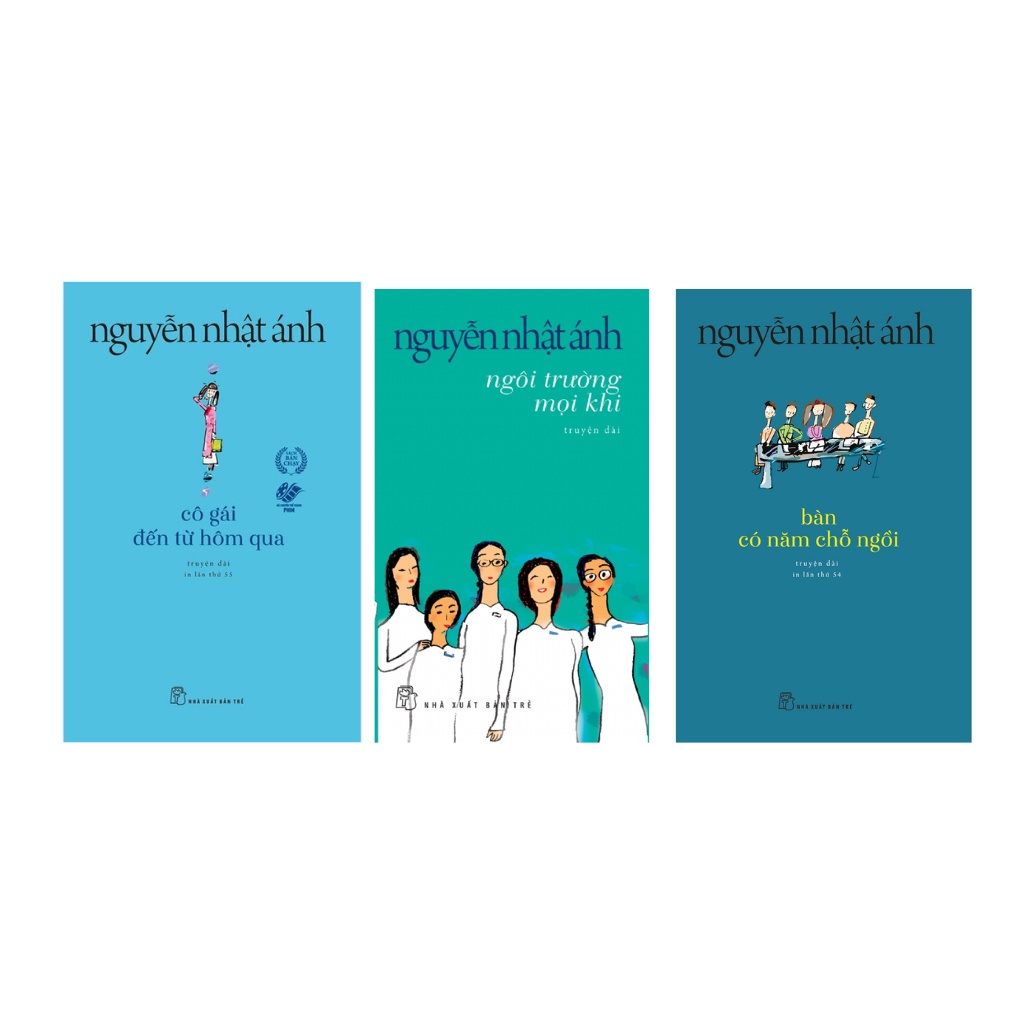 Sách - Combo Cô Gái Đến Từ Hôm Qua + Bàn Có Năm Chỗ Ngồi + Ngôi Trường Mọi Khi