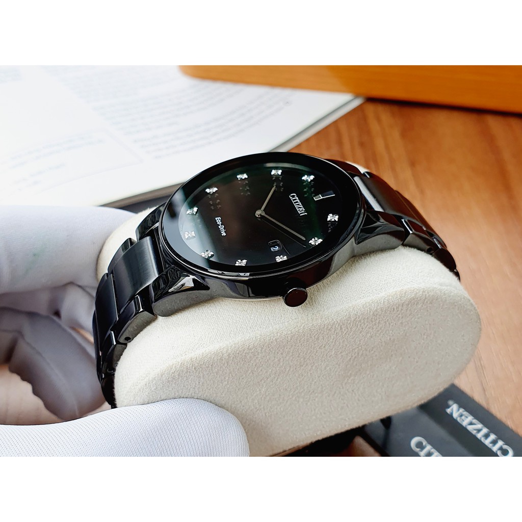 Đồng hồ nam CITIZEN Axiom Eco-Drive Black Dial Men’s Watch - model : AU1065-58G