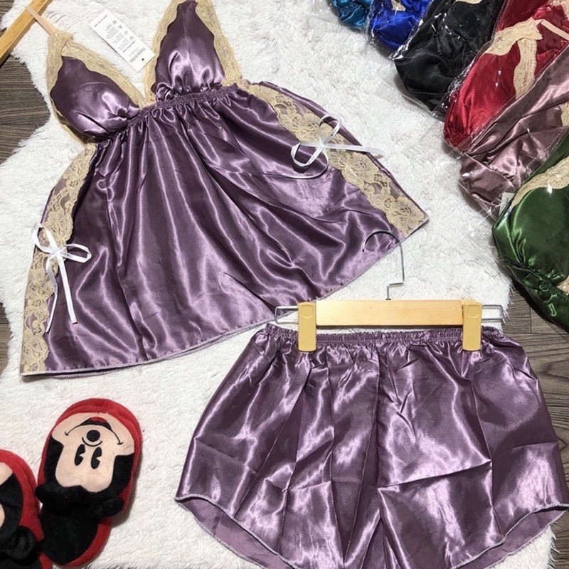 Đồ ngủ 2 dây sexy(SIZE 40-80KG), Đồ ngủ bigsize có mút ngực chất phi hai dây chất mịn quyến rũ, 5 | BigBuy360 - bigbuy360.vn