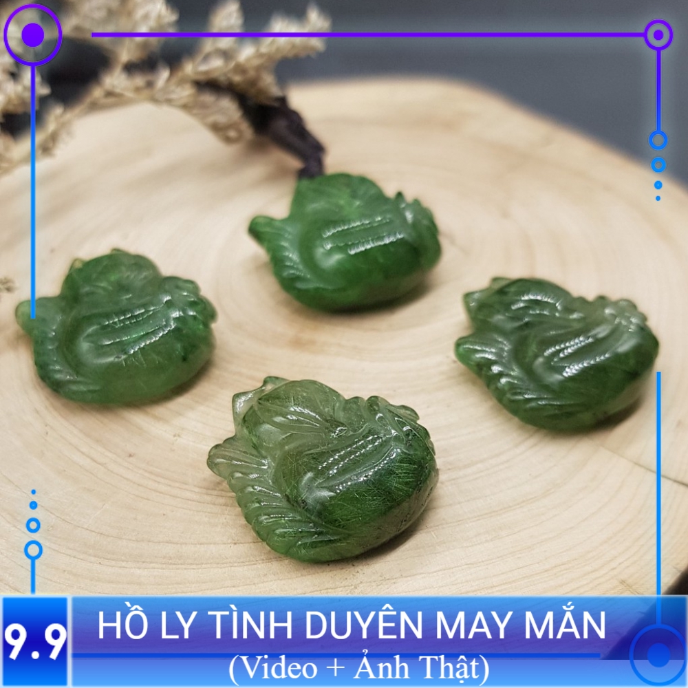 {KÈM DÂY ĐEO} Mặt dây chuyền vòng cổ Hồ ly Xanh lá kích hoạt tình duyên, may mắn, bình an phù hợp Nam Nữ Mệnh Mộc, Hỏa
