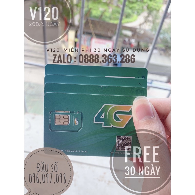 [V120 có chọn số ] sim viettel 4G V90,V120,D500