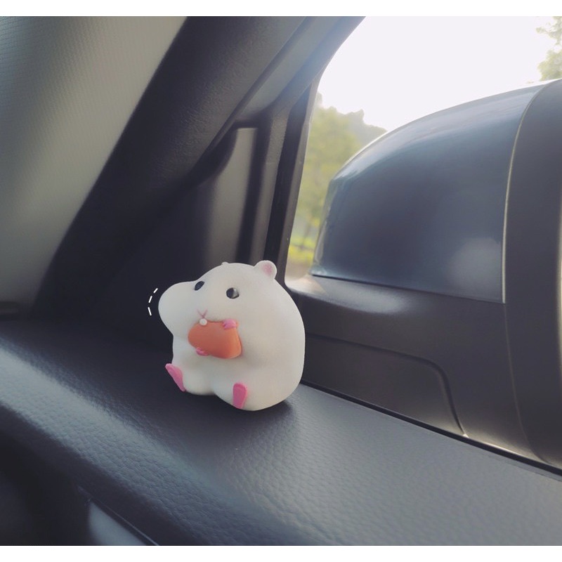 Phụ Kiện Trang Trí Ô Tô , Xe Hơi , Bàn Làm Việc , Phòng Khách Set Chuột Hamster Dễ Thương
