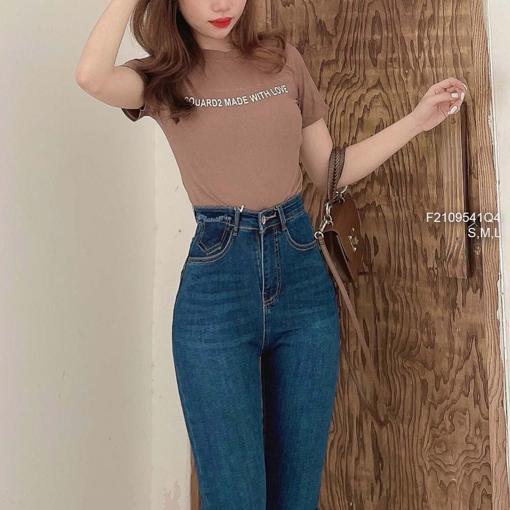 Quần jean dài ôm lưng cao hàng đẹp tôn dáng!