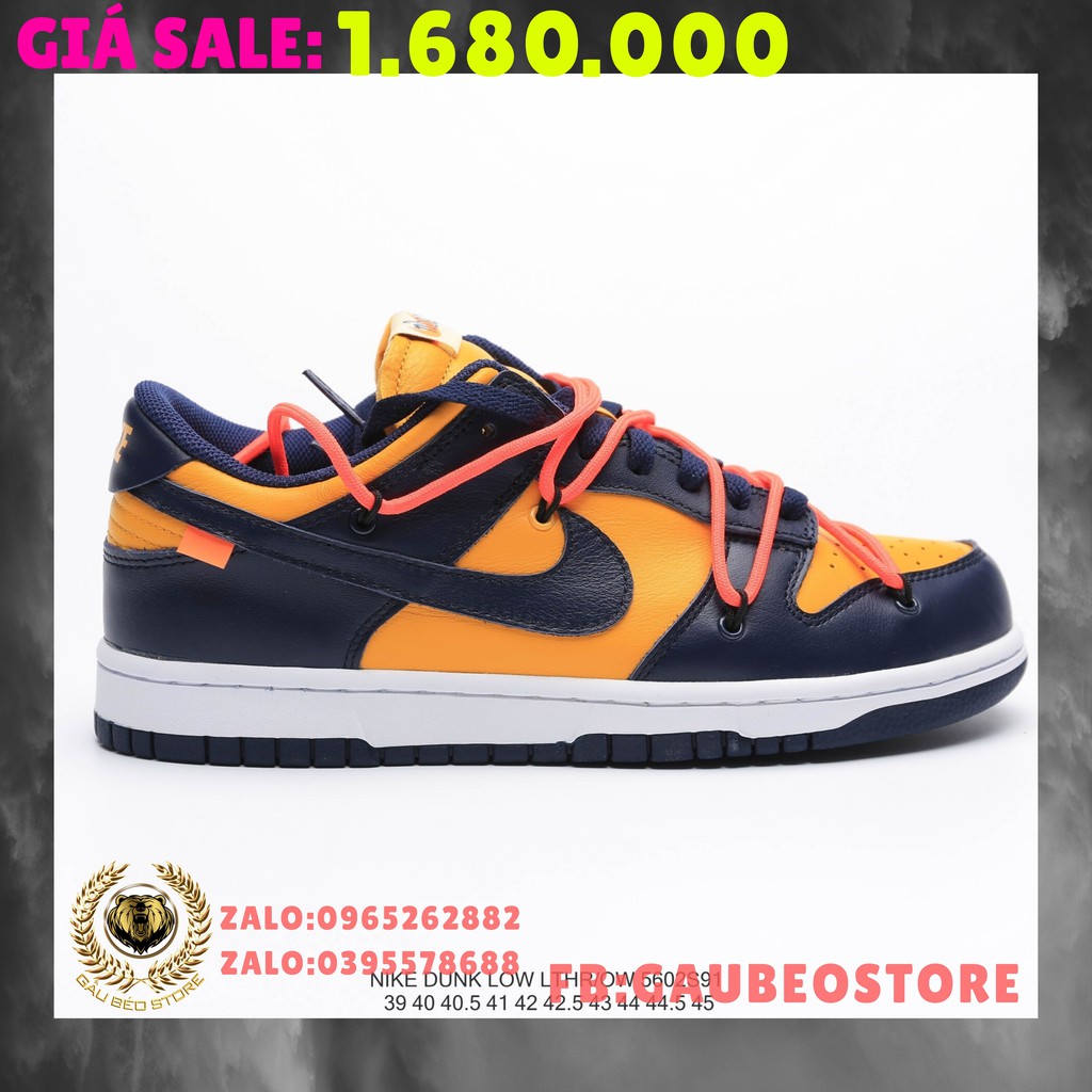 📦 FULLBOX 🌐 ORDER  🎀 SALE 50% 🎀 💯 ẢNH THẬT 🏷 OFF-WHITE x Futura x Nike Dunk Low 🏷 👟 GIÀY NAM NỮ 👟