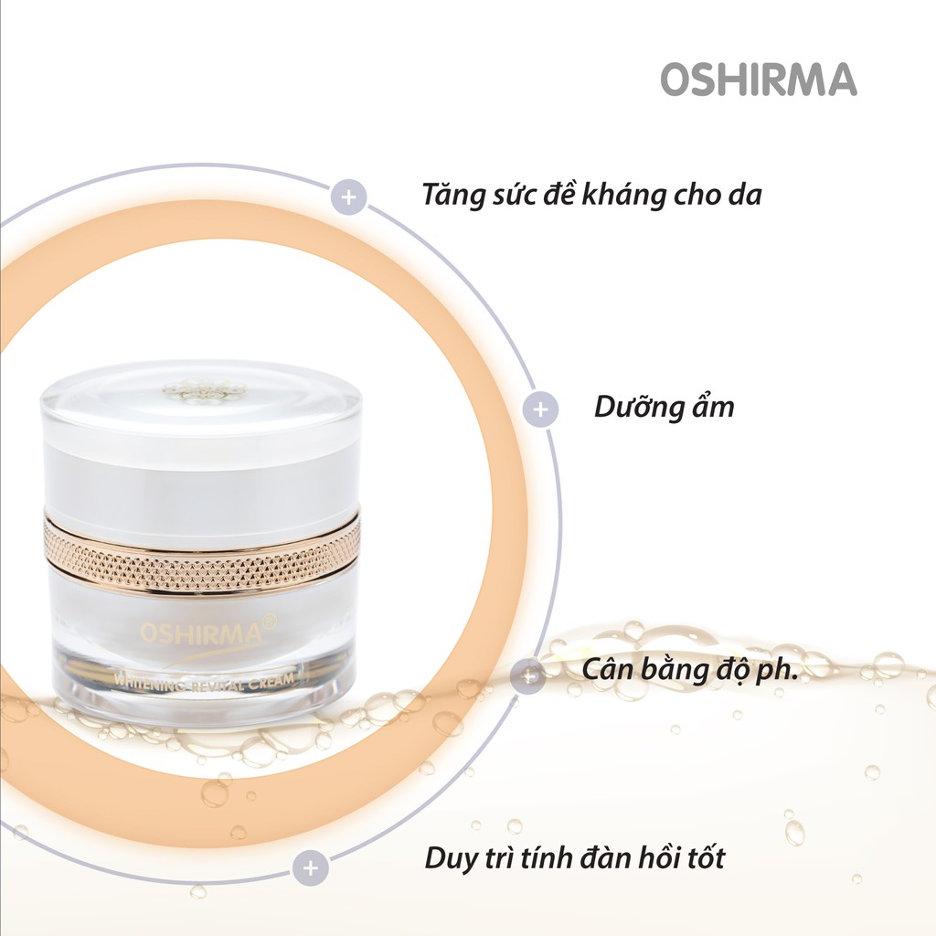 Kem sữa ngọc trai hoàng gia Oshirma trắng da và giữ ẩm ban đêm 30g #𝐎𝐬𝐡𝐢𝐫𝗺𝐚