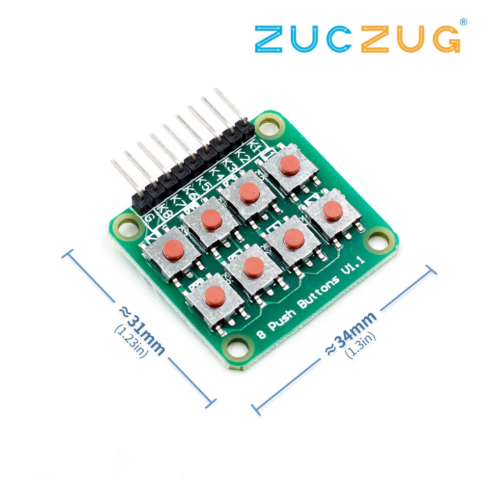 2x4 Keypad 4x2 Keypad 8 Push Buttons V1.00 Key Board Matrix Keyboard Button for Arduino AVR PIC 2*4 Module AVR PIC