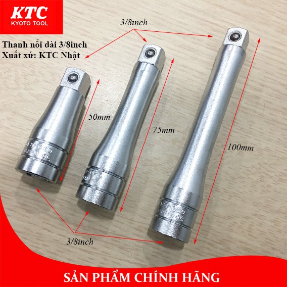 Thanh nối dài đầu 3/8inch dùng trong Yamaha, Honda chính hãng KTC Nhật