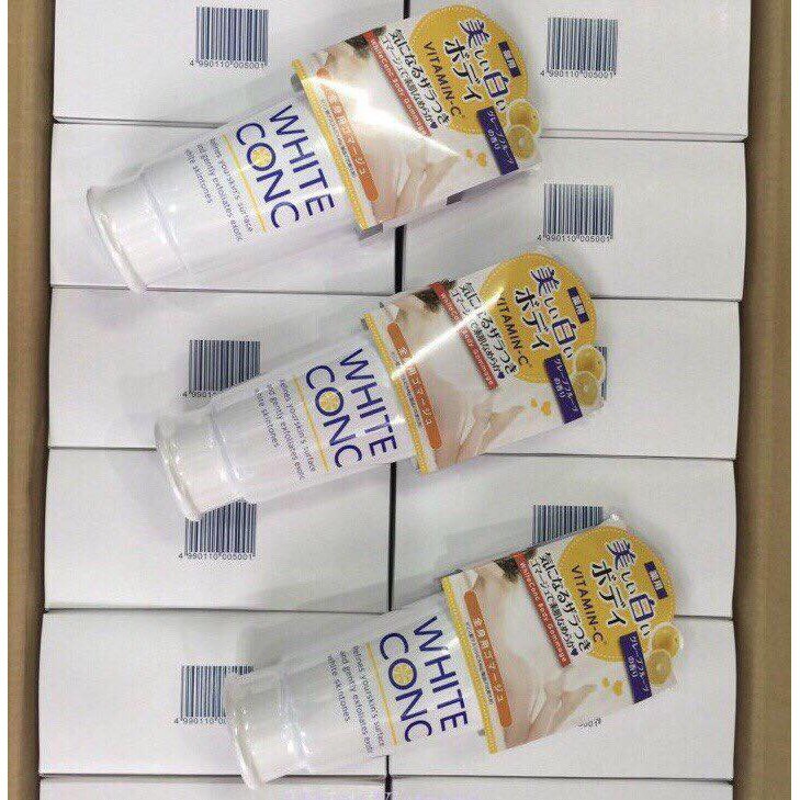 Tẩy da chết dưỡng trắng da White Conc 180g Nhật Bản