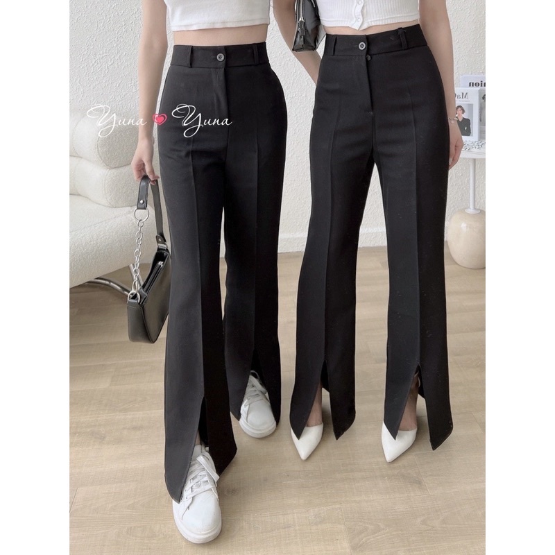 Quần ống loe xẻ gấu bigsize
