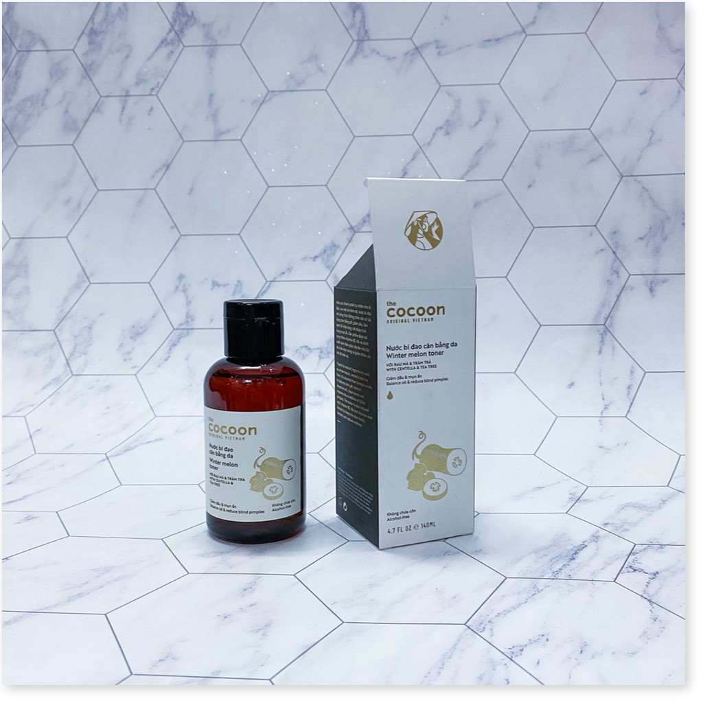 Nước cân bằng da bí đao Cocoon 140ml giúp cân bằng độ pH, giảm dầu, làm sạch lỗ chân lông, cải thiện tình trạng mụn ẩn | BigBuy360 - bigbuy360.vn