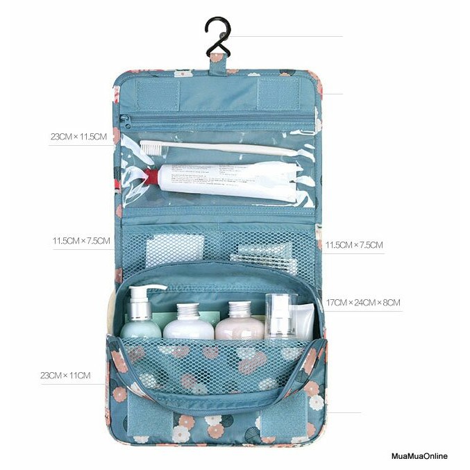 Túi Đựng Mỹ Phẩm Gấp Gọn Toiletry Pouch Tiện Dụng Khi Đi Du Lịch Cắm Trại