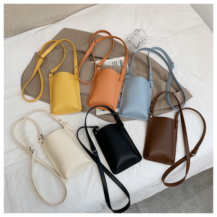 Túi đeo chéo mini đựng điện thoại thiết kế đơn giản thời trang mùa thu 2021 tùy chọn màu sắc