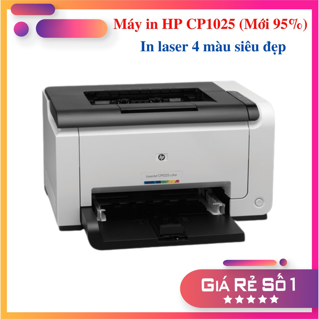 MÁY IN LASER MÀU HP CP1025 (MỚI 95%) - IN LASER 4 MÀU - ĐƠN CHỨC NĂNG - HỘP MỰC MỚI, ĐỦ PHỤ KIỆN - BẢO HÀNH 3 THÁNG