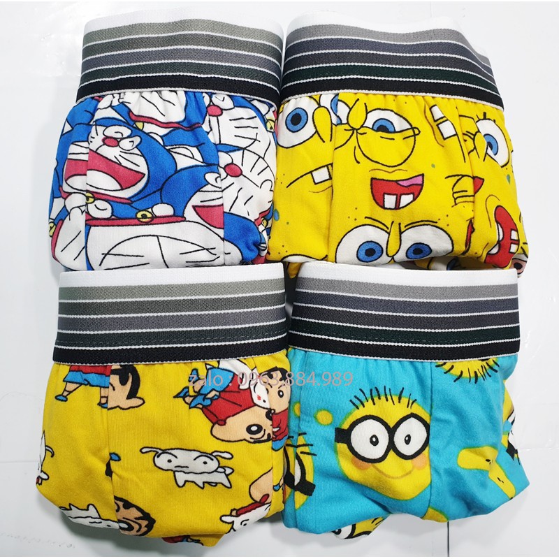 (video) Combo 4 quần boxer thun CUTE.01 trẻ trung