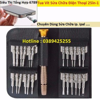 Bộ tua vít sửa chữa điện thoại 25in.1 - Tua vit sửa chữa các loại điện thoại ip . ipal..
