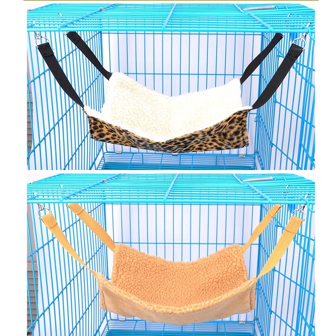 Võng mèo treo lồng/chuồng 2 lớp nhiều màu, kích cỡ cho thú cưng