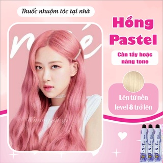 Thuốc nhuộm tóc màu hồng pastel nhuộm tại nhà | vuong.hair