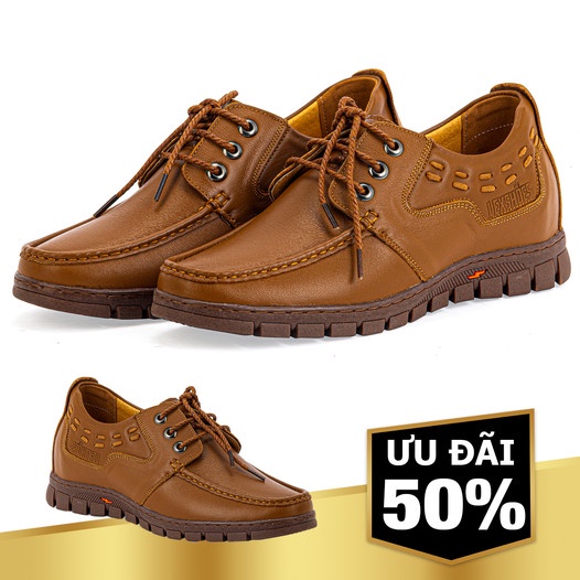 Giày tăng chiều cao bí mật LEXSHOES giày da bò LEX23 cao cấp bảo hành 2 năm