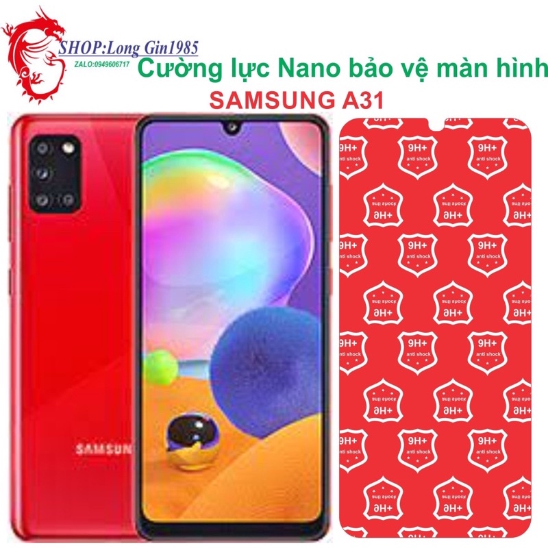 Samsung A31 Cường lực Nano chống va đập chống trầy xước