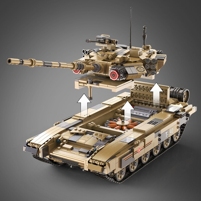 Đồ chơi Lắp ráp Mô hình xe tăng CaDA C61003 TANK T90 1722PCS Military Chariot