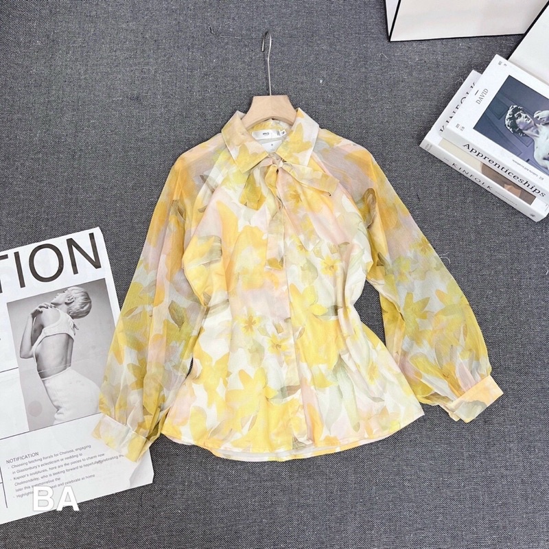 ÁO SƠMI VOAN VÀNG