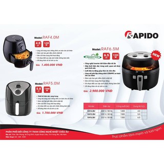 Nồi chiên không dầu Rapido