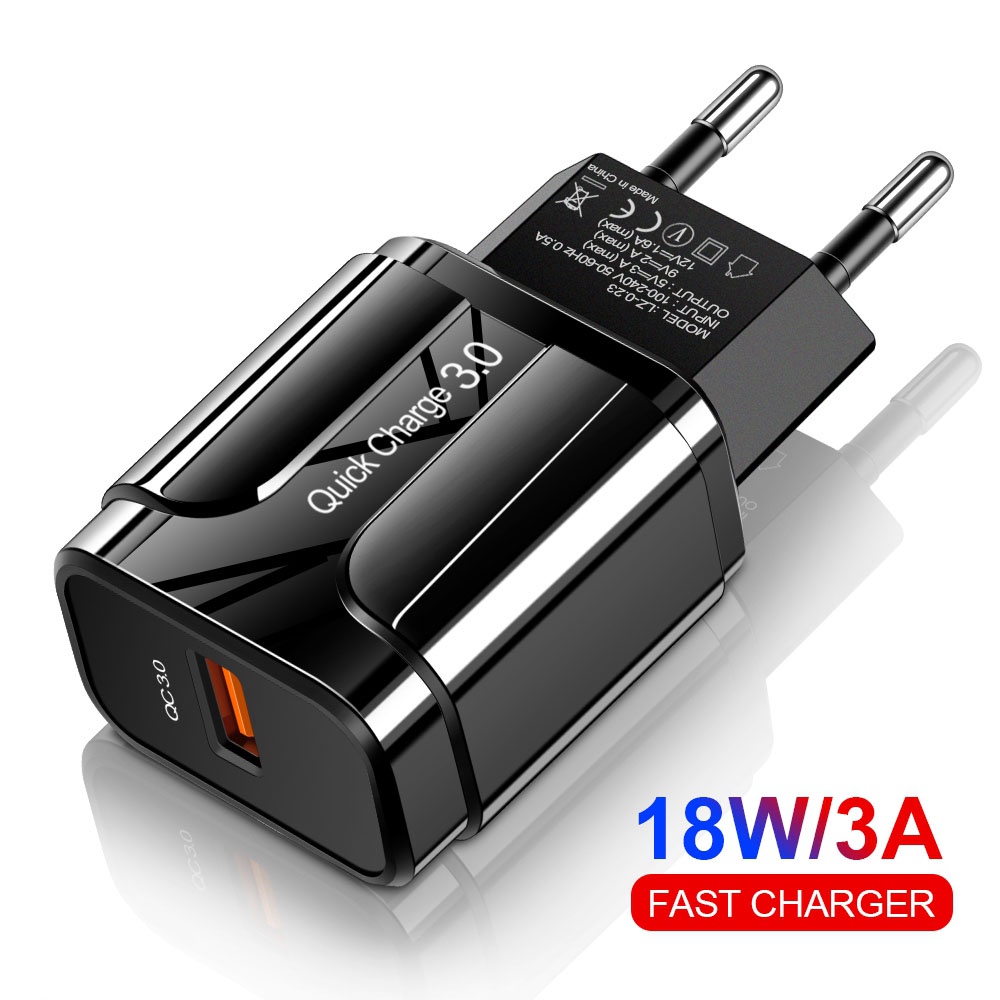 Củ Sạc Nhanh Usb 3.0 Elough Ổ Cắm Eu/Us Chất Lượng Cao Tiện Dụng Cho Điện Thoại