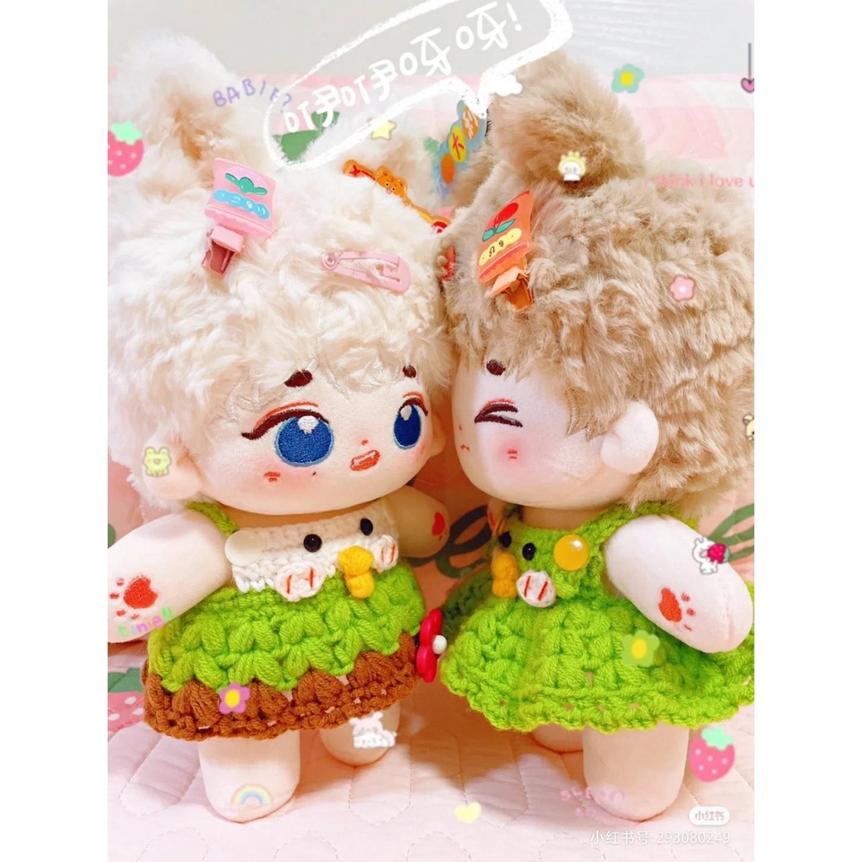 Outfit doll 10cm - Vẹt xanh