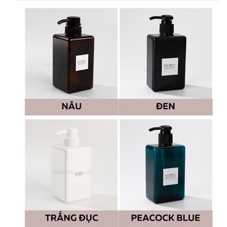 Chai chiết mỹ phẩm, dầu gội, sữa tắm, lotion màu mới sang trọng lt01 - ảnh sản phẩm 3