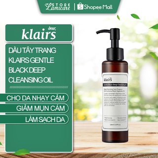 Dầu tẩy trang cho da nhạy cảm klairs gentle black deep cleansing oil 150ml- Lamicare