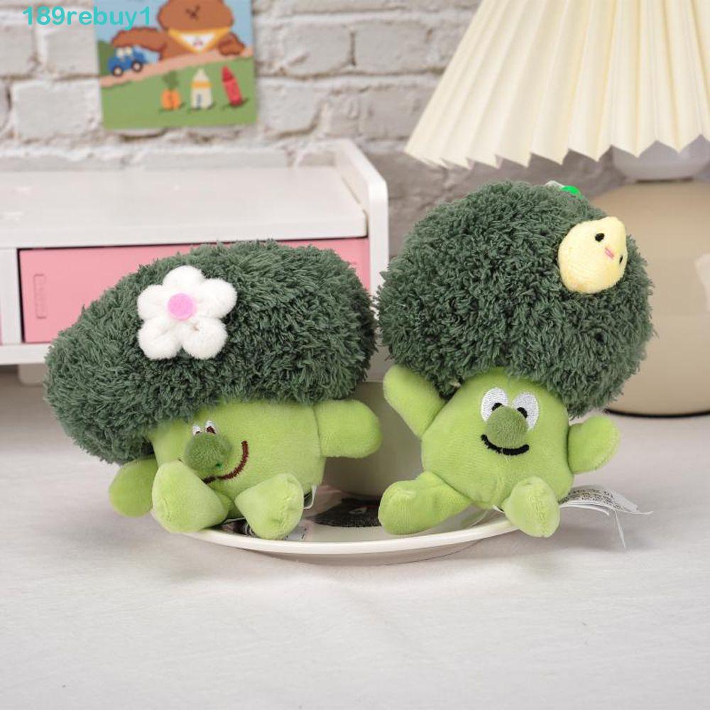 1 Móc Khóa Hình Thú Nhồi Bông Màu Xanh Lá Dễ Thương