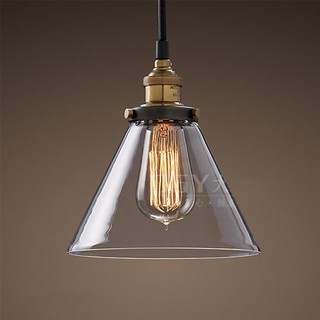Đèn Thả Chao Thủy Tinh Trắng E27 185mm x 230mm
