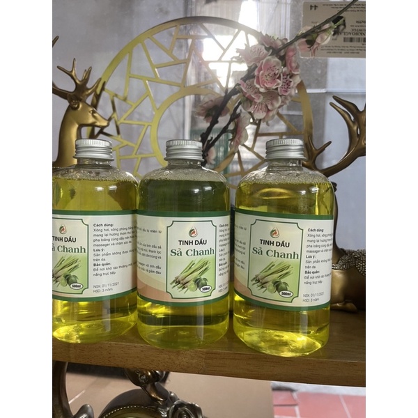Combo 1 chai tinh dầu sả chanh chai to 500ml