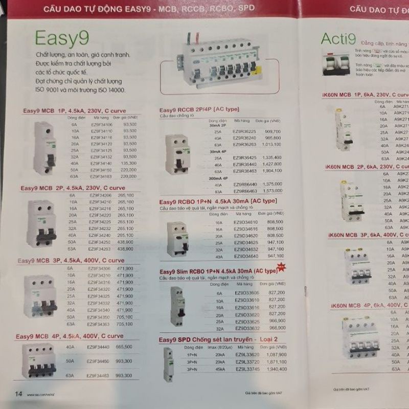 Cầu dao Schneider , Aptomat, Át Schneider Pháp, chống ngắn mạch và quá tải