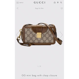 Túi Gucci Claps Closure Da Thật