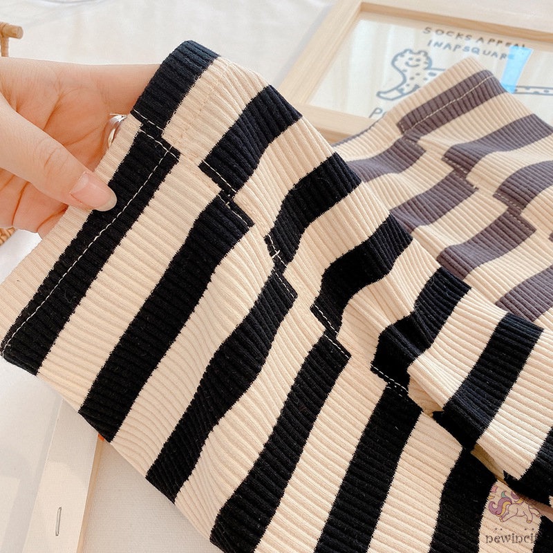 Quần Legging Kẻ Sọc Nhiều Màu Sắc Cho Bé Gái