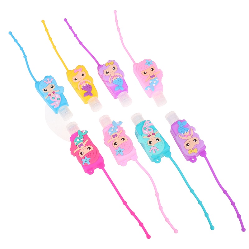 Chai Silicone Đựng Nước Rửa Tay Chống Vi Khuẩn Hình Nàng Tiên Cá