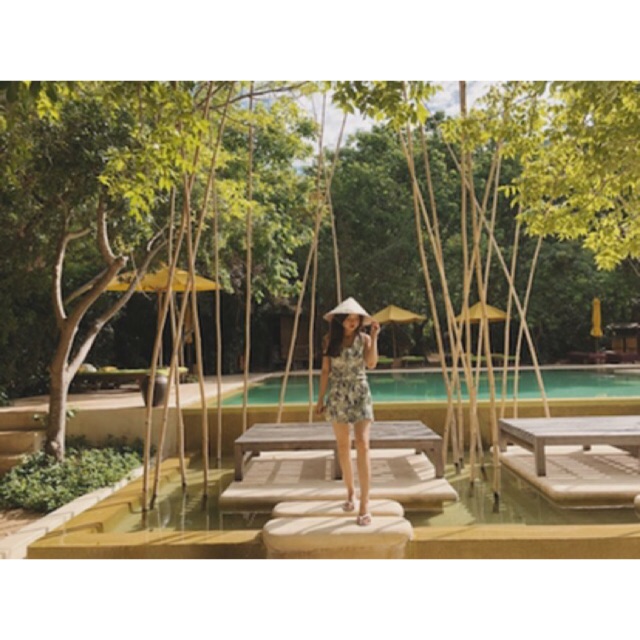 JUMPSUIT MANGO LÁ CỌ