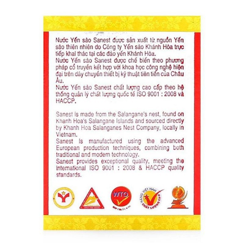 Nước yến sào cao cấp sanest khánh hòa không đường,1 lọ ×70ml,PP Ánh Dương Korea | BigBuy360 - bigbuy360.vn