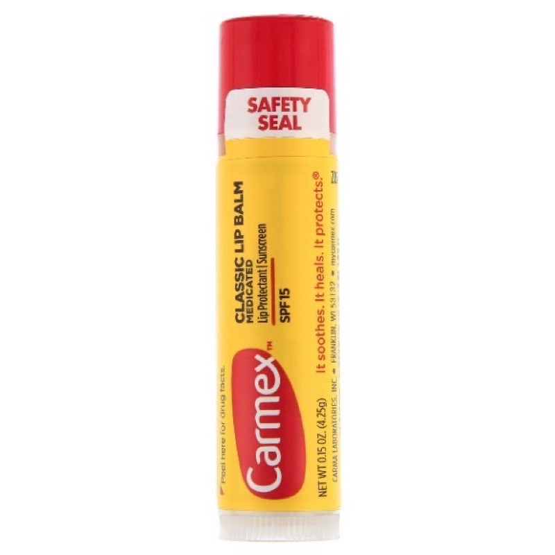 ❤️ SON SIÊU DƯỠNG CARMEX CLASSIC LIP BALM MEDICATED CÓ CHỐNG NẮNG SPF15 (HÀNG MỸ) ❤️