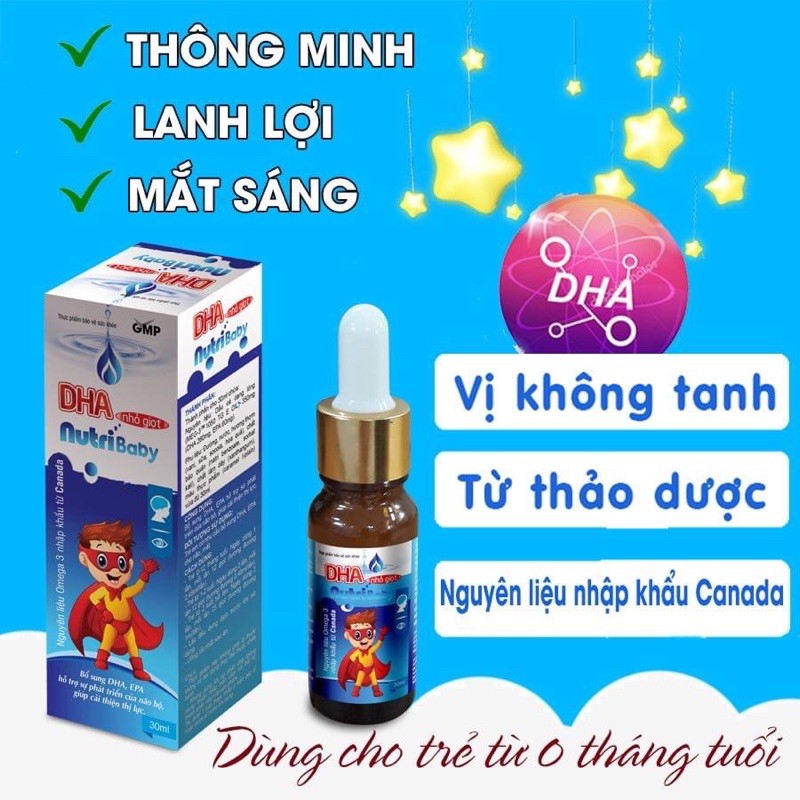 DHA nhỏ giọt-bổ sung DHA cho trẻ từ 0 tháng tuổi DHA Nutribaby