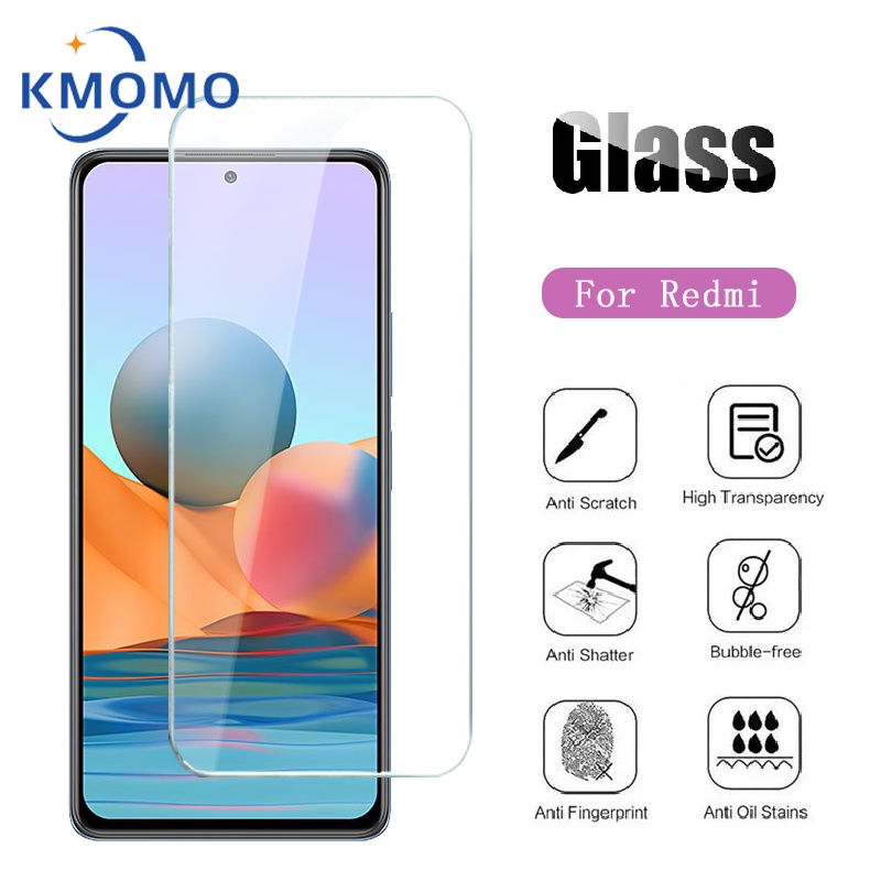Kính cường lực trong suốt bảo vệ cho Xiaomi Redmi Note 12 4G + 11 Pro 5G 11s 10 10s 9 9s 8 7 Plus