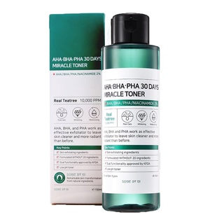 Nước Hoa Hồng Some By Mi AHA-BHA-PHA Cho Da Mụn 150ml Miracle Toner AHA-BHA-PHA 30 Days