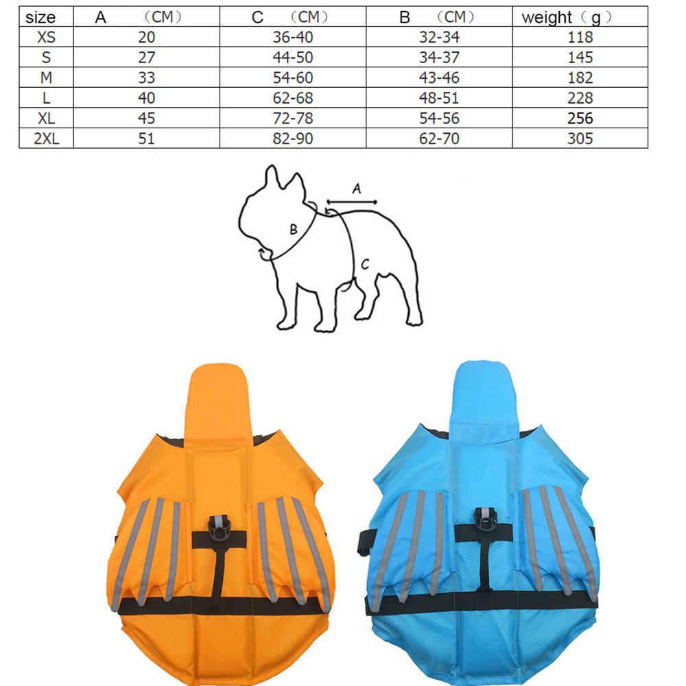 Áo Phao Bơi Nhiều Kích Cỡ Cho Thú Cưng