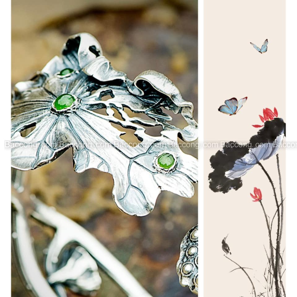 Vòng hoa sen bản to