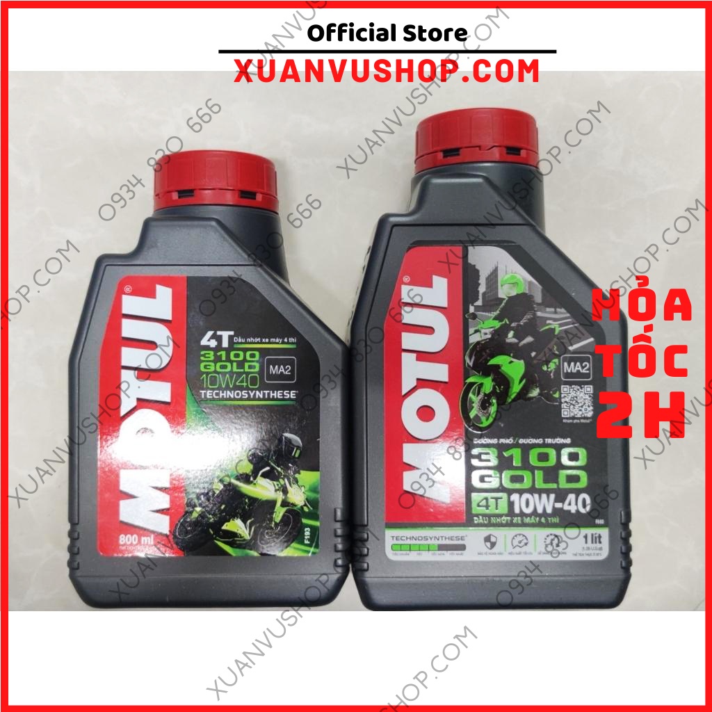 Nhớt Motul 3100 GOLD 1L 800ml cao cấp xe số sirius wave ex150 winner sonic raider satria dream exciter XUANVUSHOP