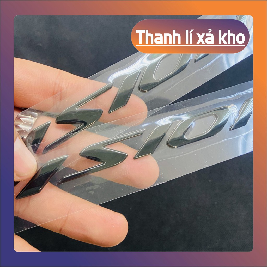 [ XẢ HẾT KHO ] [QUÁ ZIN] TEM CHỮ XE VISION NỔI TRANG TRÍ XE SIÊU SÁNG CAO CẤP NHƯ ZIN (MÀU ĐEN)