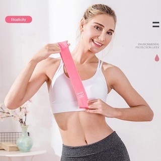 Dây Kháng Lực Miniband Cao Su Màu Hồng Tập Gym Yoga Pilates Phiên Bản Nâng Cấp Cá Tính Đàn Hồi Siêu Bền