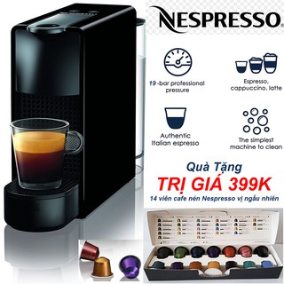 Quà Tặng Trị Giá 399K - Máy pha cà phê viên nén Nespresso Essenza Mini C30 Áp Suất Nén 19Bar - 1450W